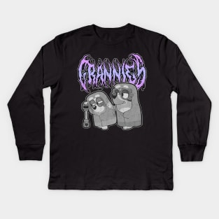 Metal Grannies Kids Long Sleeve T-Shirt